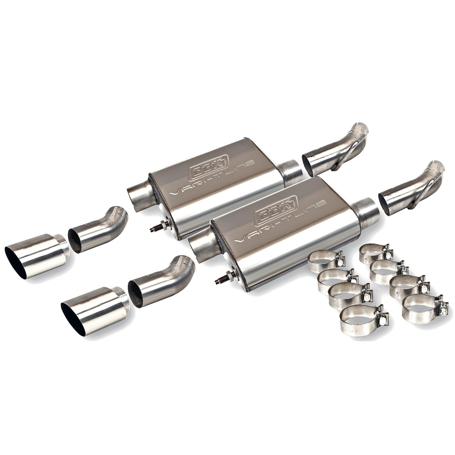 BBK Performance Parts 2010-2015 CAMARO SS 6.2L VARITUNE AXLE BACK EXHAUST KIT (439 STAINLESS)