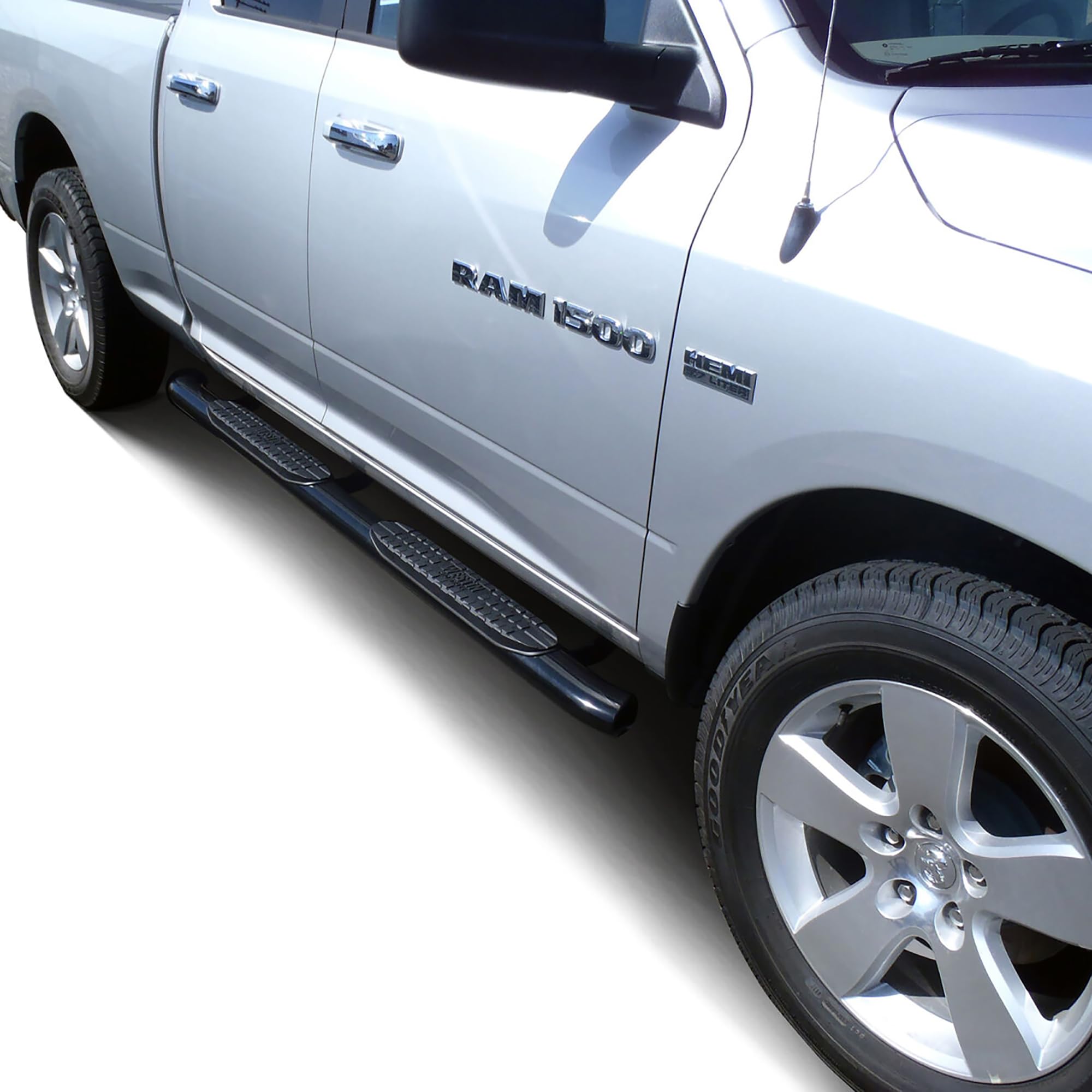 PRO TRAXX 4 Westin 21-23560 Oval Nerf Bars fits 2009-2018 Ram 1500 2019-2024 1500 Classic 2010-2025 Ram 2500 3500 Crew Cab (Exc Cab Chassis w/Def Tank) Polished Pair