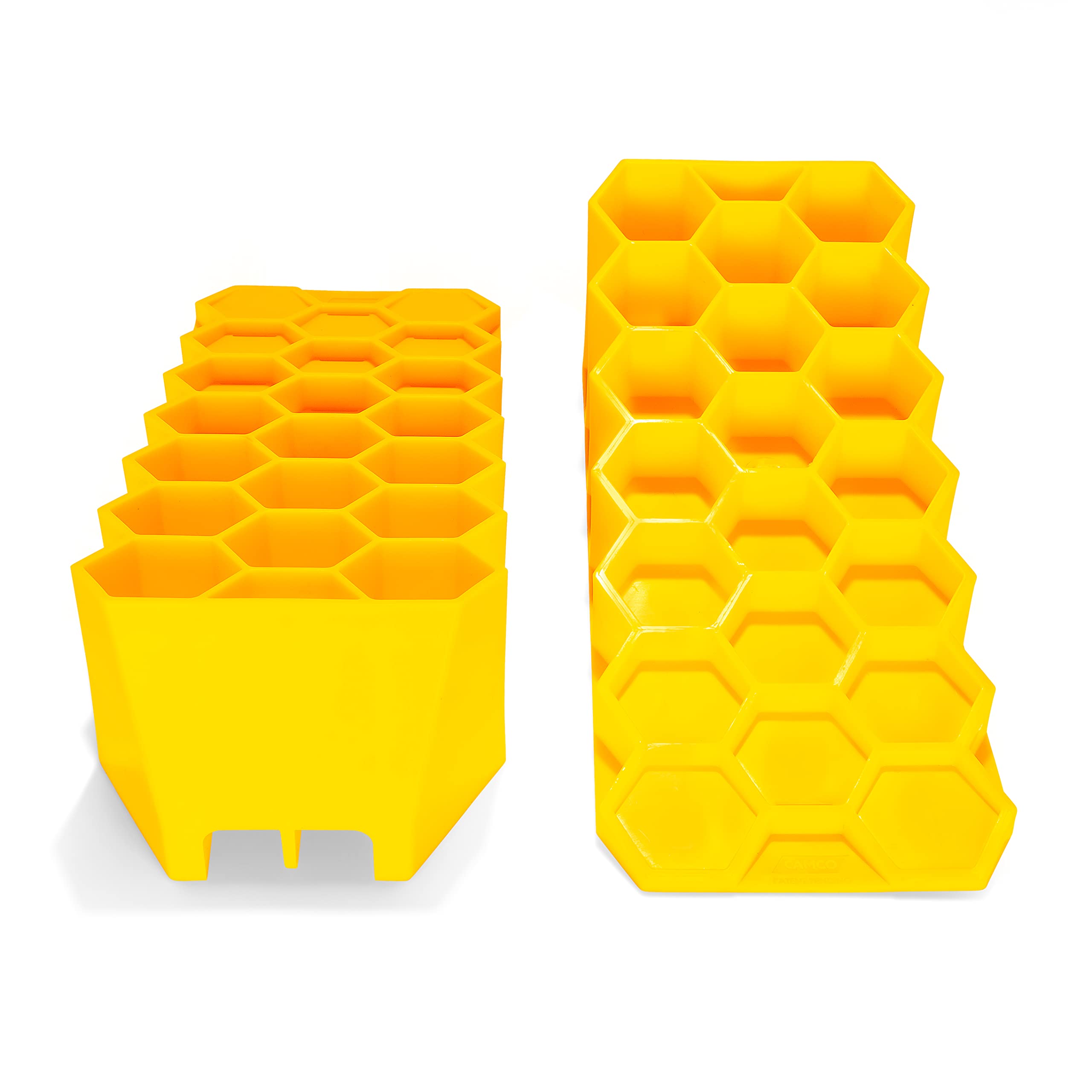 Camco Wedge Leveler Camper/RV - Adds Up to 3.25” of Lift - Features Heavy Duty Lightweight Honeycomb Design - Compatible w/RVs with Parking Brakes - 2-Pack (44580)