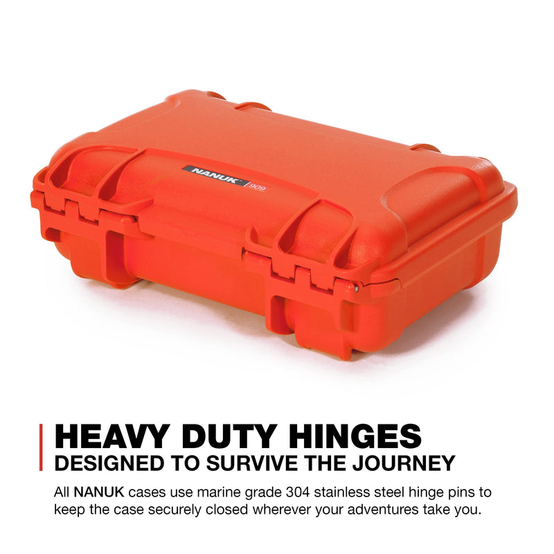 Waterproof Hard Case Nanuk 909 with Custom Insert for DJI Mini 3 and RC-N1 Remote - Orange (909S-080OR-0A0-C0598)