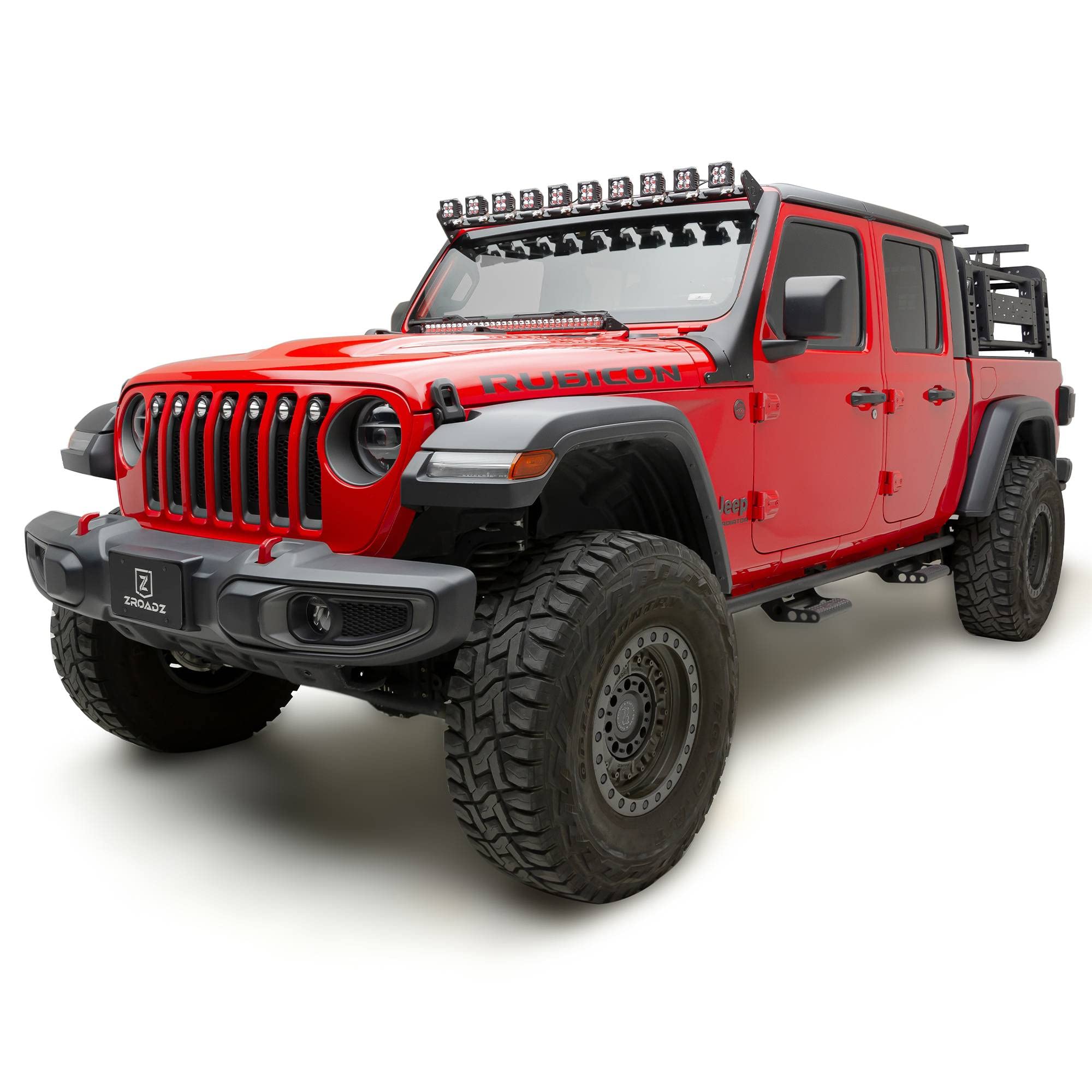 ZROADZ Front Roof LED Kit Z934931-KITAW 2019-2022 Jeep Gladiator Black