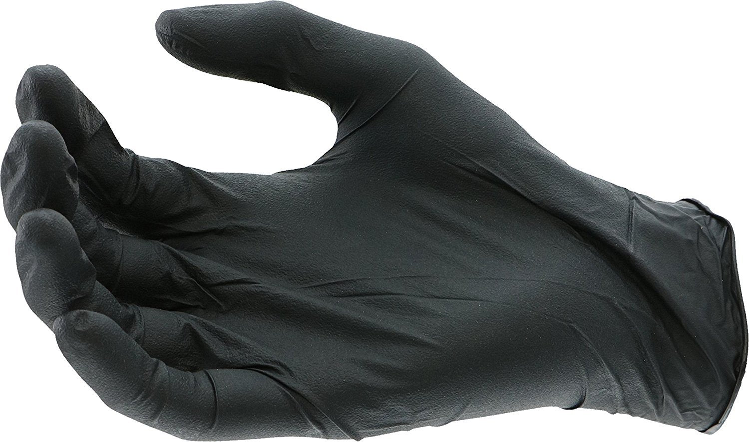 2920 West Chester Industrial Grade Powder-Free Nitrile Gloves - [Pack of 100] Large, Silicone Free, Beaded Cuff, Ambidextrous PosiShield Gloves in Black