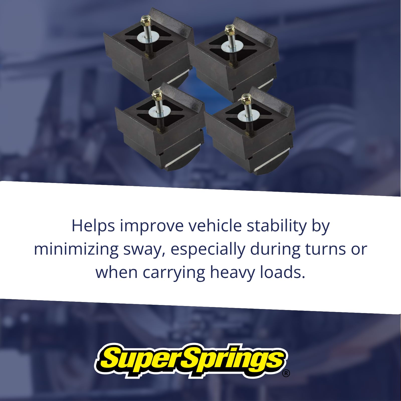 SuperSway-Stops SSS-3 for Ford F-250|F-350|F-450|F-550, Chevrolet|GMC Silverado|Sierra 3500, Black