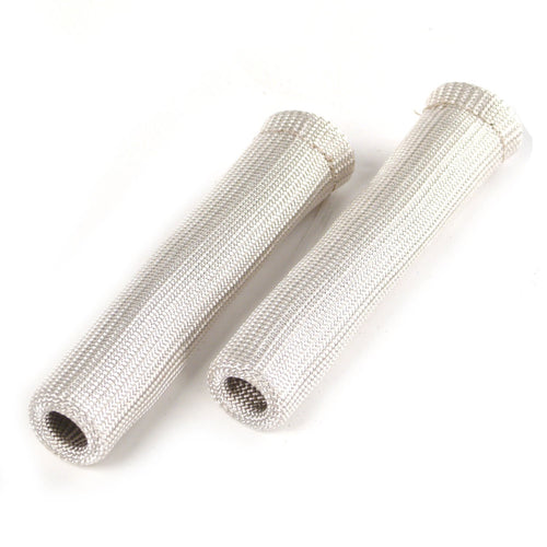 XL Protect-A-Boots Design Engineering Silver 8" Spark Plug Boot Protector Sleeves Pack of 2 – Extra Large Heat Resistant Covers for Spark Plug Boots and Engine Wire Protection