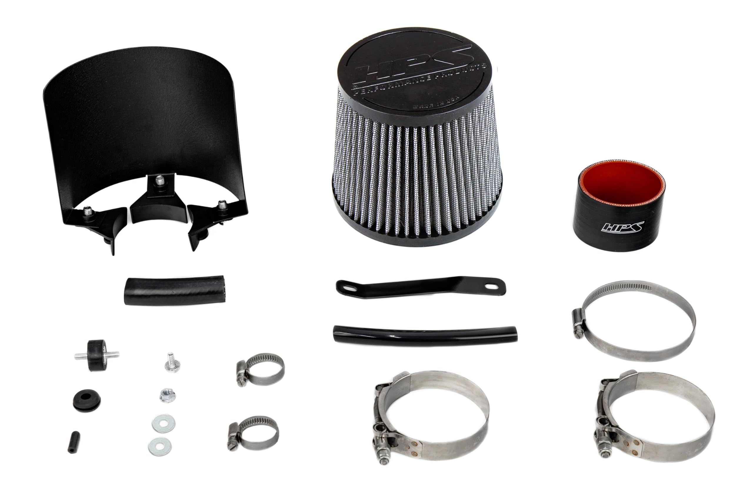 HPS Air Intake Kit Blue with Heat Shield Compatible for 2002-2006 Acura RSX Base 2.0L 2002-2004 Honda CR-V 2.4L, 827-724BL