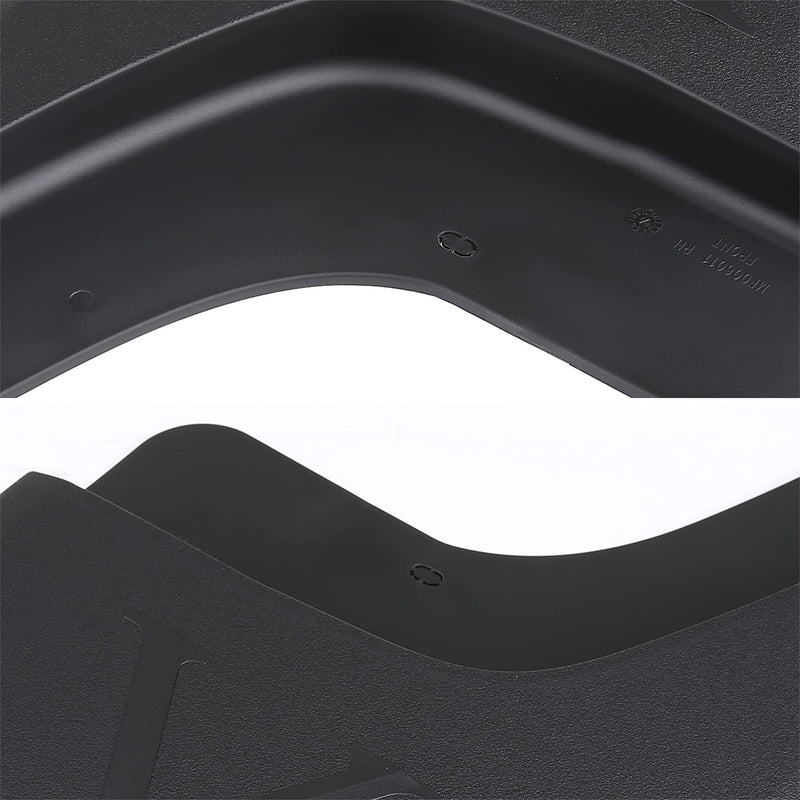 4PC Spec-D Tuning Mud Flaps Set Splash Guard Front + Rear Compatible with 2014-2018 GMC Sierra 1500 2500HD 3500HD