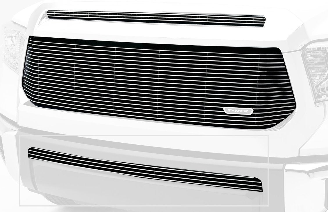 T-Rex Grilles Billet Bumper Grille 2014-2021 Tundra, Polished, 1 Pc, Overlay - PN #25964, black