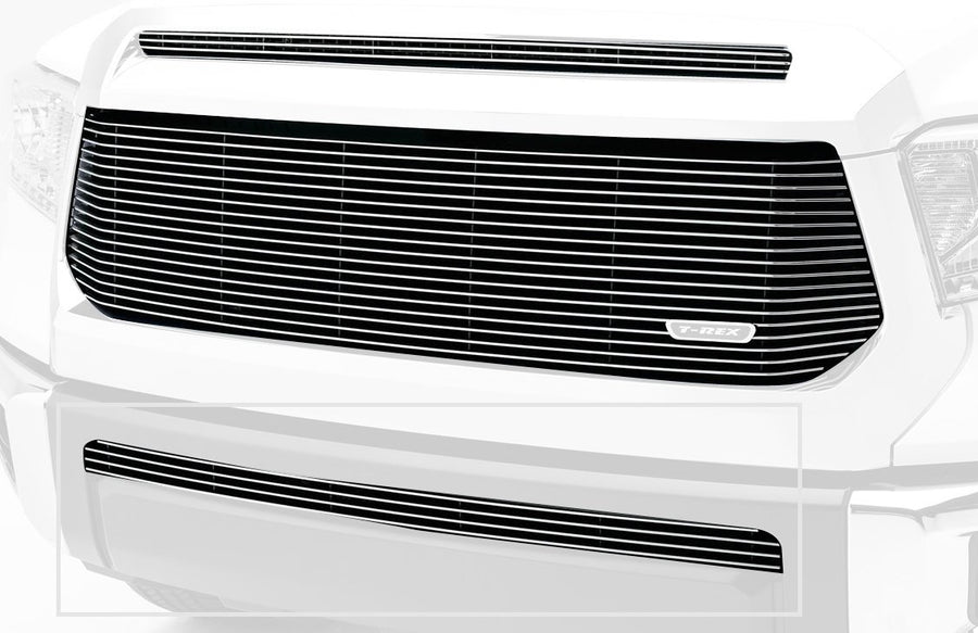 T-Rex Grilles Billet Bumper Grille 2014-2021 Tundra, Polished, 1 Pc, Overlay - PN #25964, black