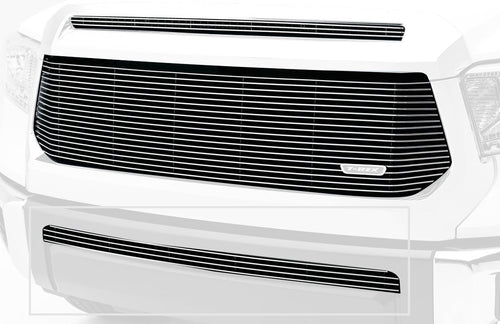 T-Rex Grilles Billet Bumper Grille 2014-2021 Tundra, Polished, 1 Pc, Overlay - PN #25964, black