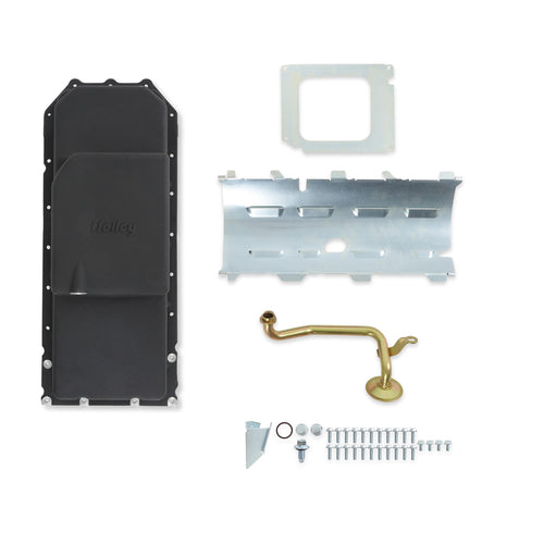 Gen III Hemi Engine Swap Holley 302-61BK Oil Pan - Black