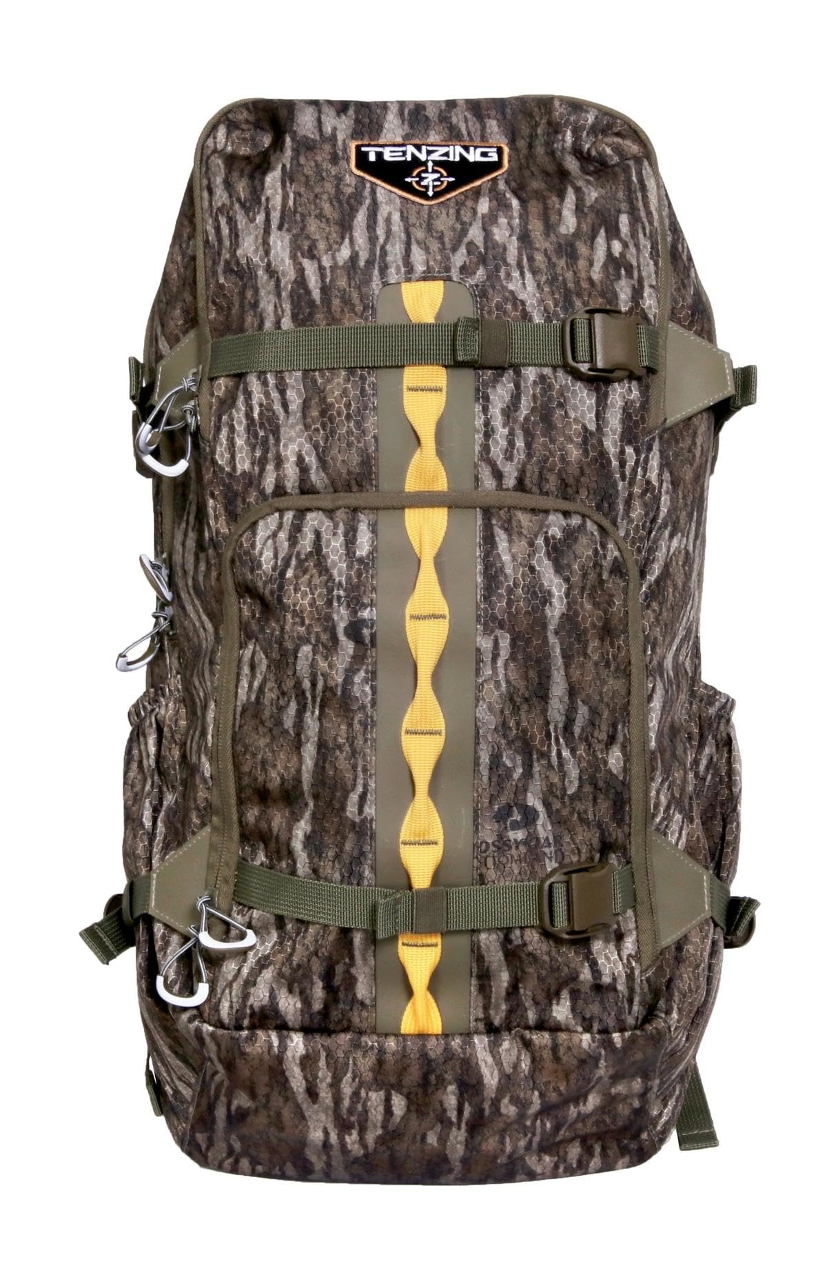 Whitetail TENZING 1200 Day Pack, Mossy Oak Bottomlands | Hydration Bladder Compatible Ultra-Durable Camo Hunting Backpack with 4 Compartments & 11 Pockets