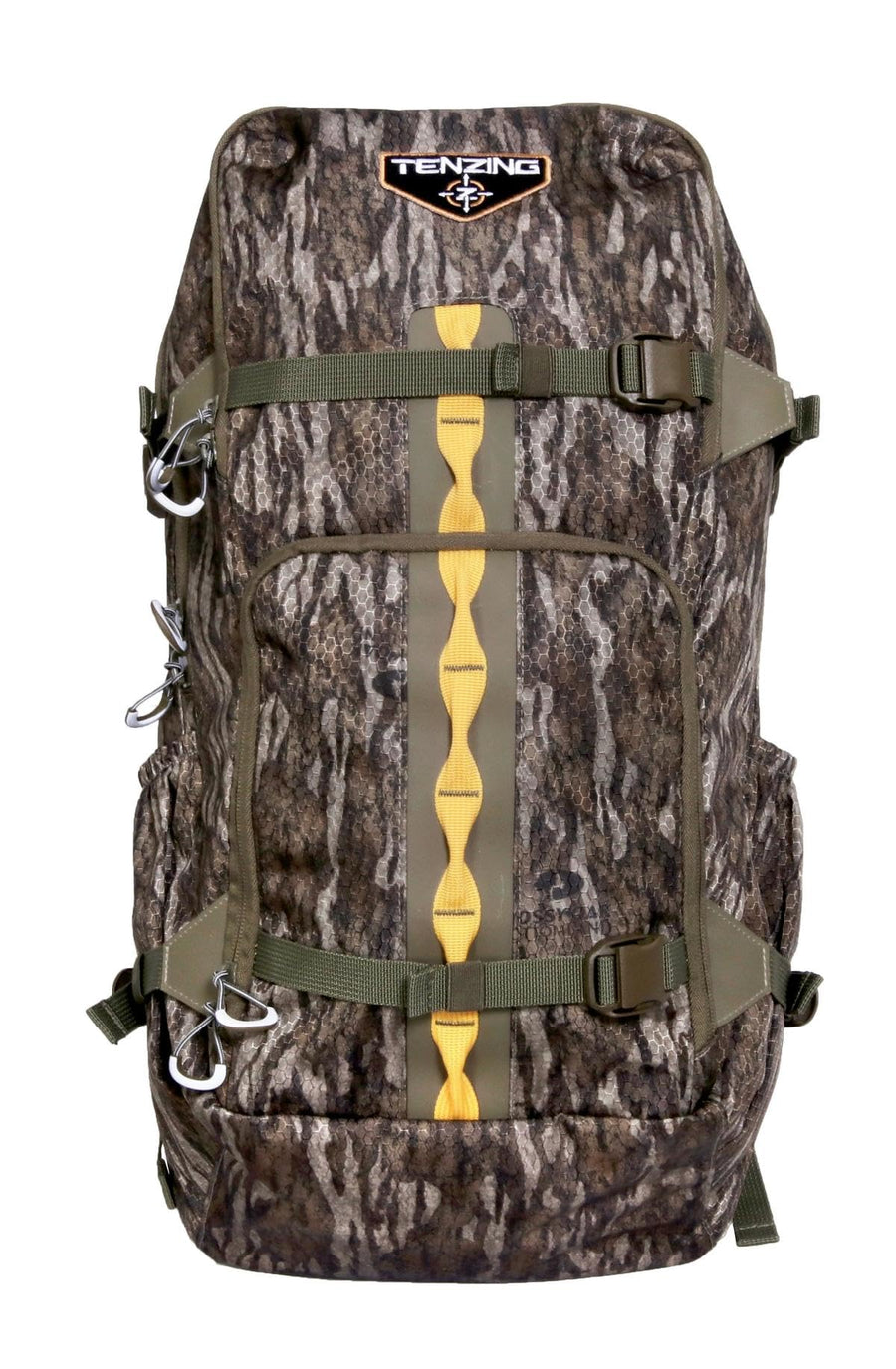 Whitetail TENZING 1200 Day Pack, Mossy Oak Bottomlands | Hydration Bladder Compatible Ultra-Durable Camo Hunting Backpack with 4 Compartments & 11 Pockets