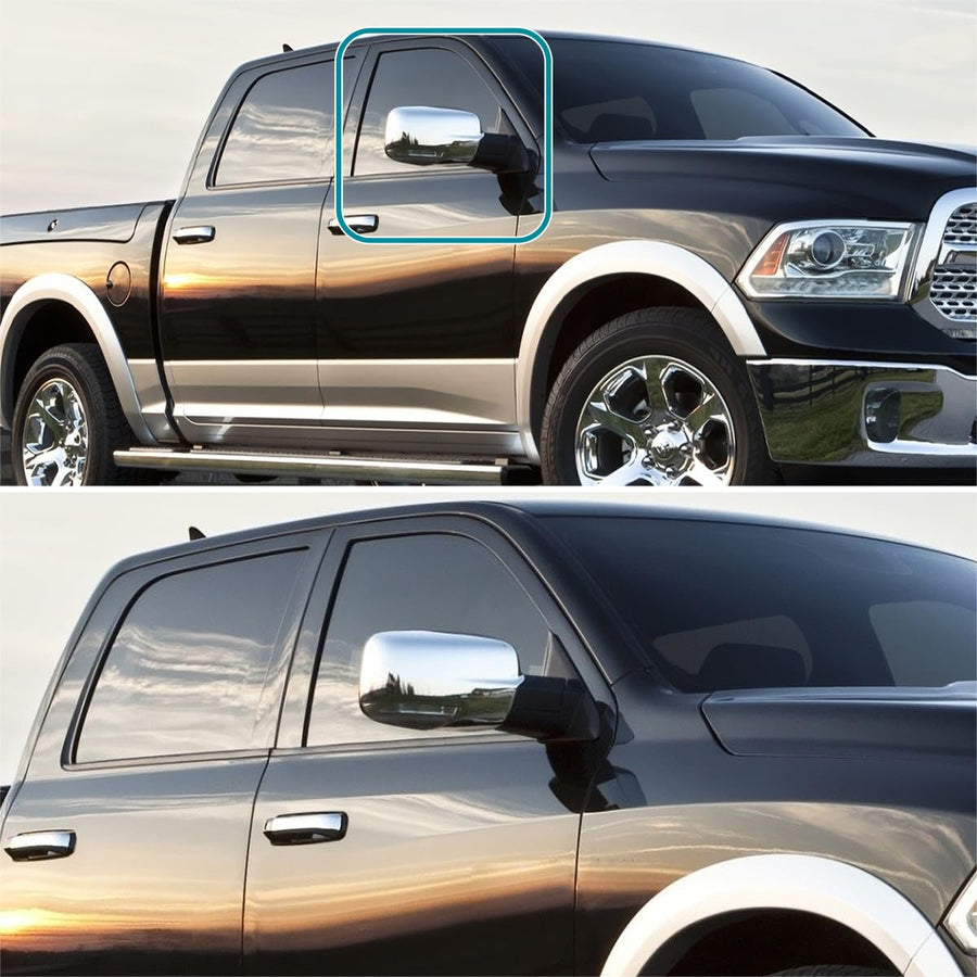 Right Passenger Side Mirror Spec-D Tuning LED Signal Power Fold Heat Compatible with 2013-2019 Dodge Ram 1500