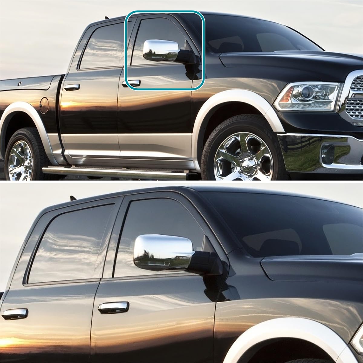 Right Passenger Side Mirror Spec-D Tuning LED Signal Power Heated Compatible with 2013-2019 Dodge Ram 1500