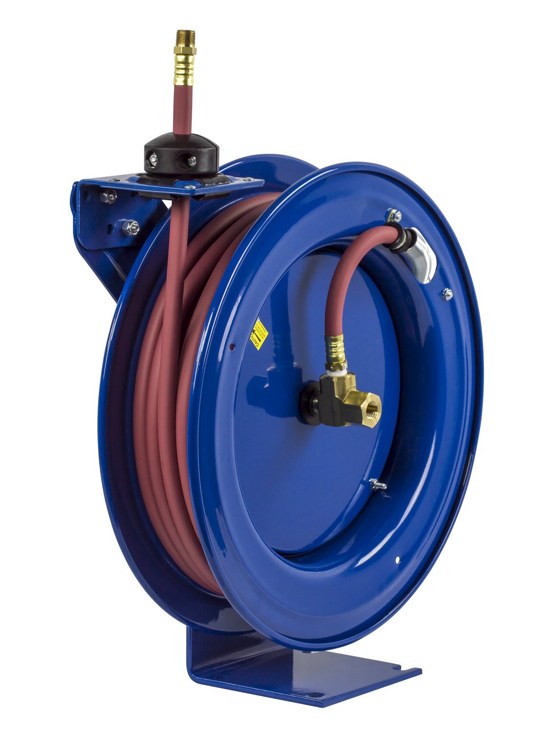 Coxreels Low Pressure ⅜” ID P-LP-330 Retractable Air/Water Hose Reel | Powder Coated Steel | Retractable Garage Hose | Commercial Hose Reel | Fits 30’ Hose | 6.75" 18.63" 17.13"