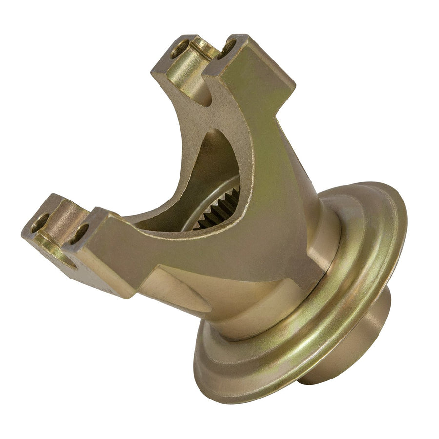 Short Yoke Yukon Gear & Axle (YY F900601) for Ford 9 Differential with 28 spline pinion and a 1310 U/joint size. 3.219" snap ring span, 1.062" cap diameter. Outside snap ring. 4" length