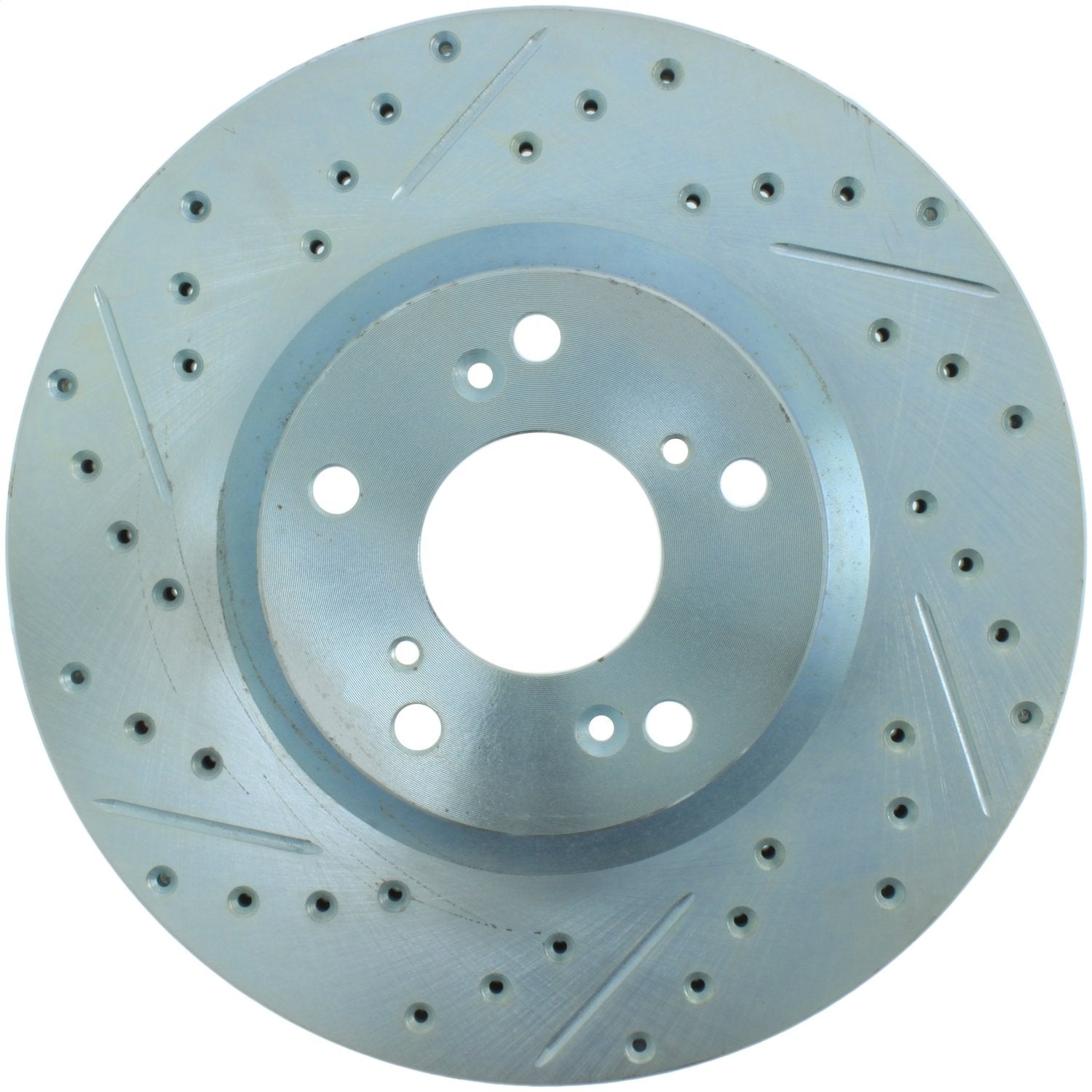 StopTech Select Sport 227.40057R Front Right Drilled/Slotted Disc Brake Rotor - Fits Audi, Porsche Macan Vehicles
