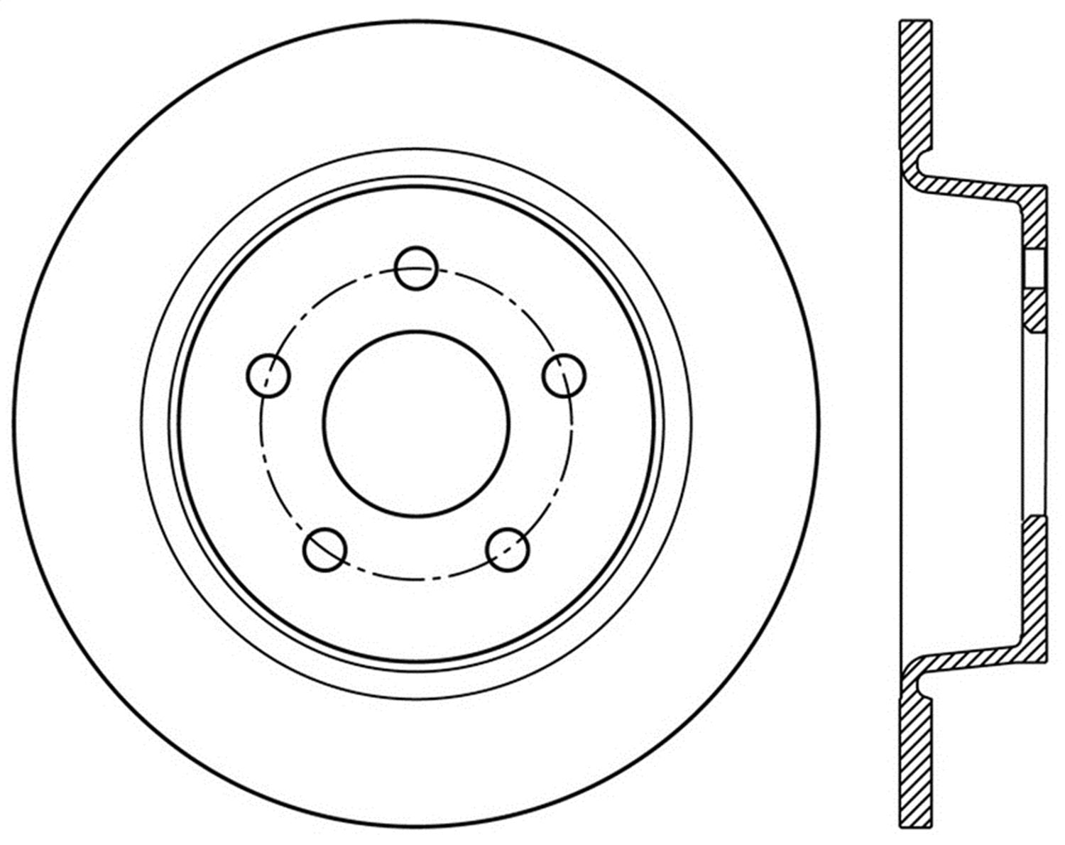 Sport Drilled/Slotted Brake Rotor StopTech 127.61101L (Rear Left), 1 Pack