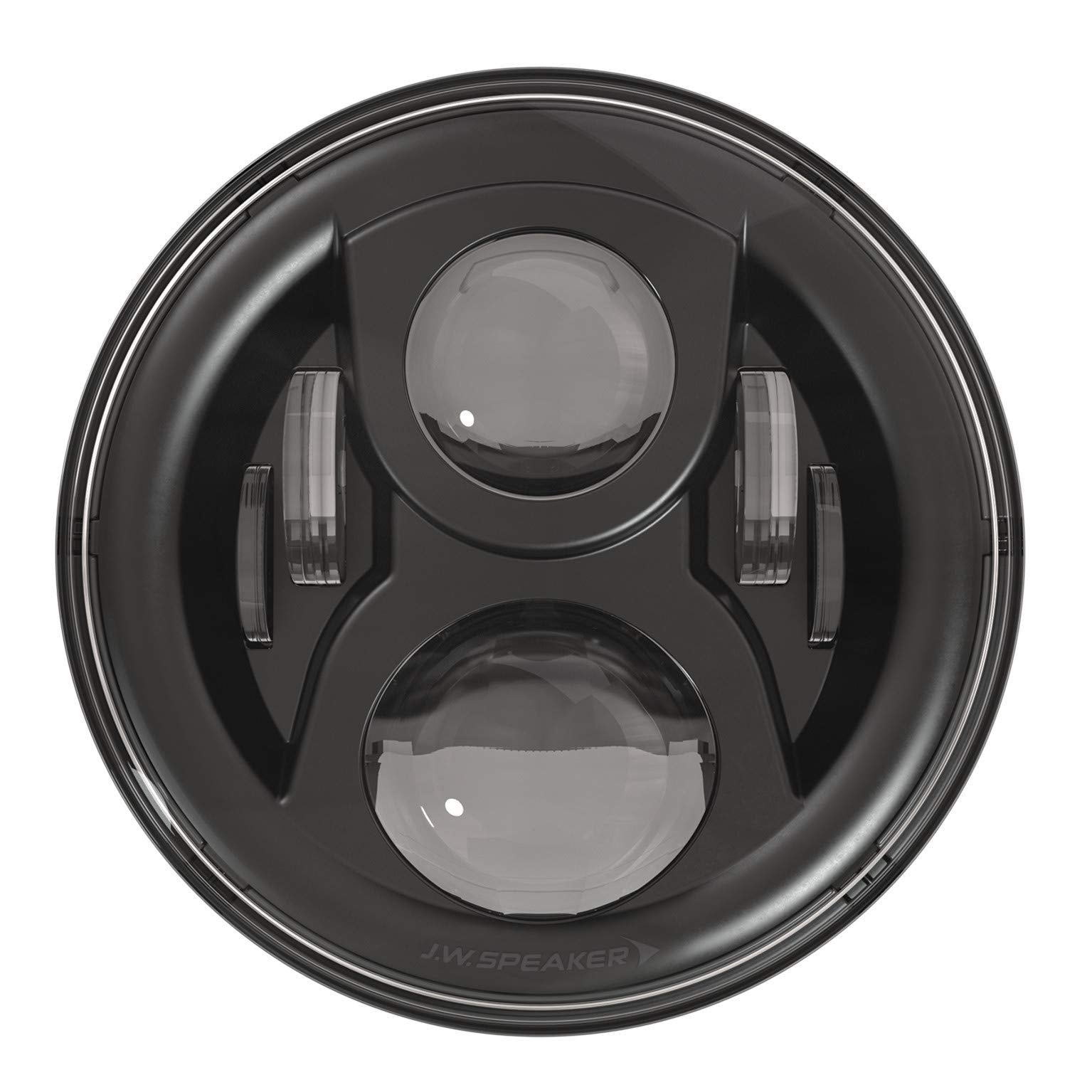 8700-Evo2-S JW Speaker 12/24V Dual Burn Headlight with Mounting Ring - Black,0554981