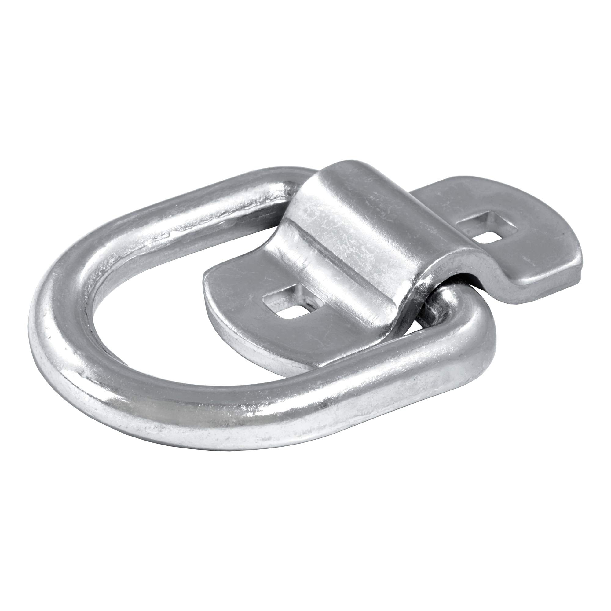 CURT 3 x 3-Inch Surface-Mounted Trailer D-Ring Tie Down Anchor, 11,000 lbs Break Strength 83742
