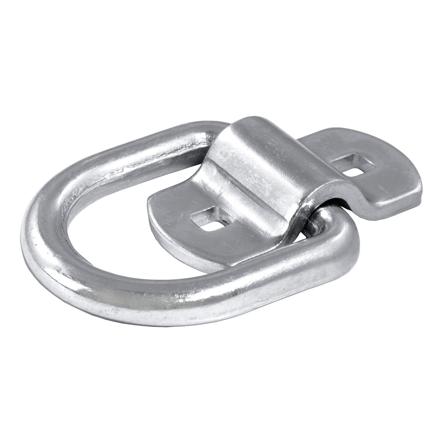 CURT 3 x 3-Inch Surface-Mounted Trailer D-Ring Tie Down Anchor, 11,000 lbs Break Strength 83742