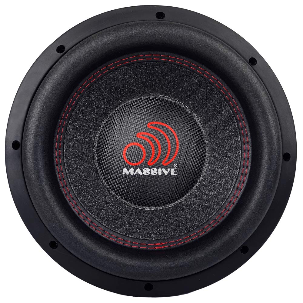 HIPPOXL104 Massive Audio – 10 Inch Car Audio Subwoofer, High Performance Subwoofer for Cars, Trucks, Jeeps - 10" Subwoofer 2000 Watt RMS, 4000w MAX Dual 4 Ohm, 3 Inch Voice Coil. Sold Individually