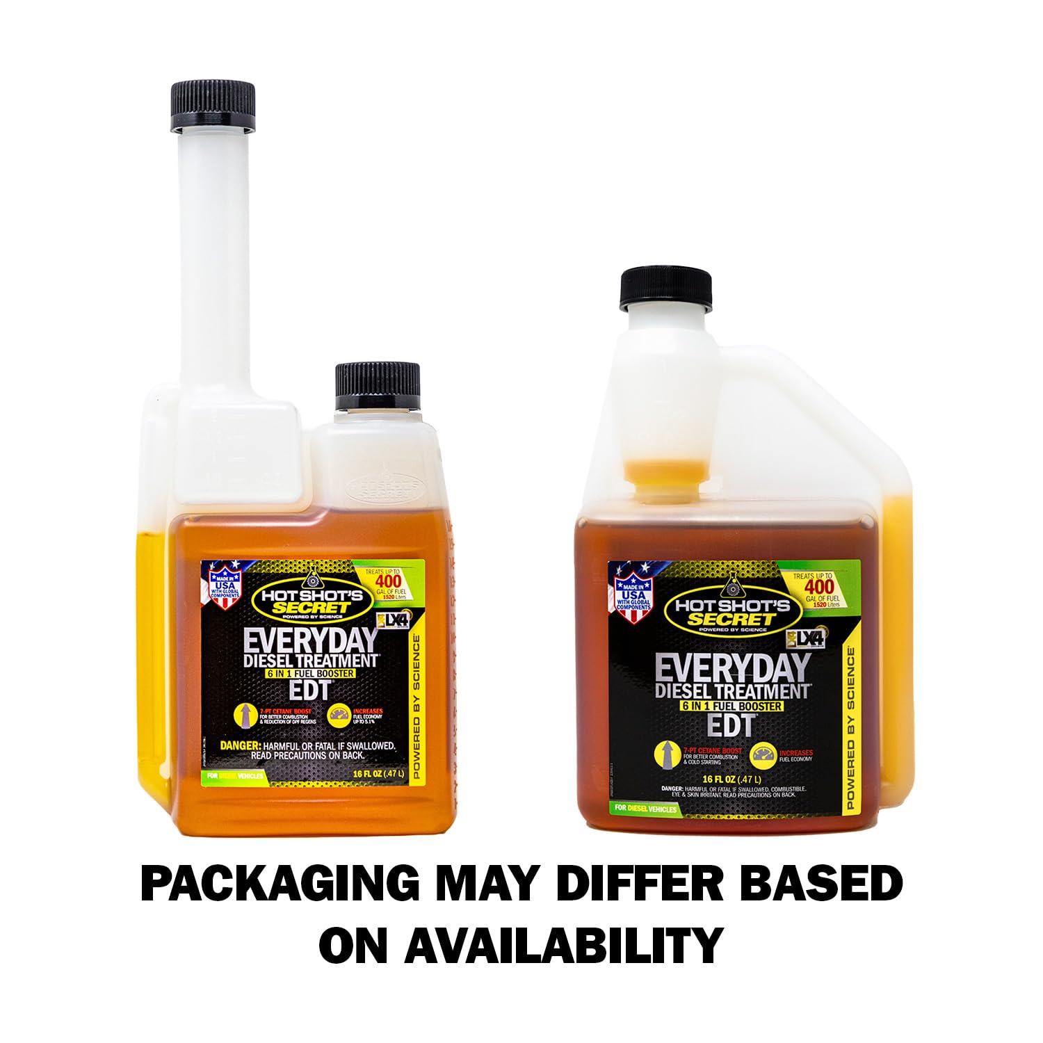 Everyday Diesel Treatment Hot Shot's Secret (HSSEDT16ZS) 6-in-1 Diesel Fuel Additive - Treats 400 Gallons, Diesel Injector Cleaner, Diesel Fuel System Cleaner, Diesel Additive Boosts Cetane, 16oz