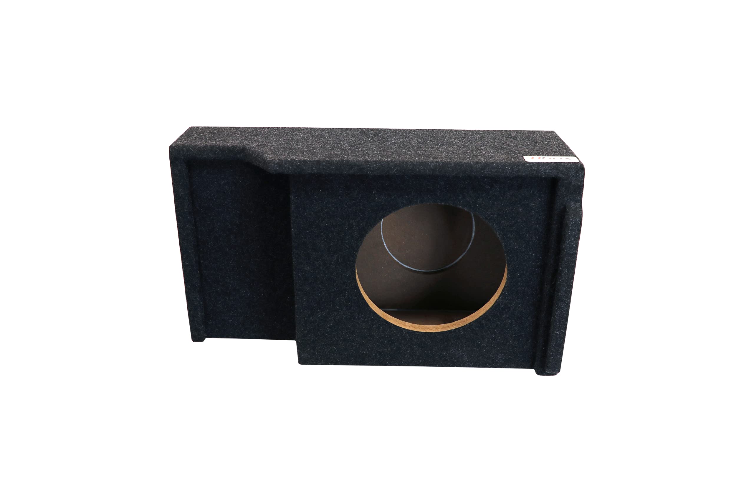 Atrend Bbox Single 10" Vented Carpeted Subwoofer Enclosure - Fits Chevrolet / GMC 1999 - 2007 Silverado / Sierra Extended Cab, Charcoal