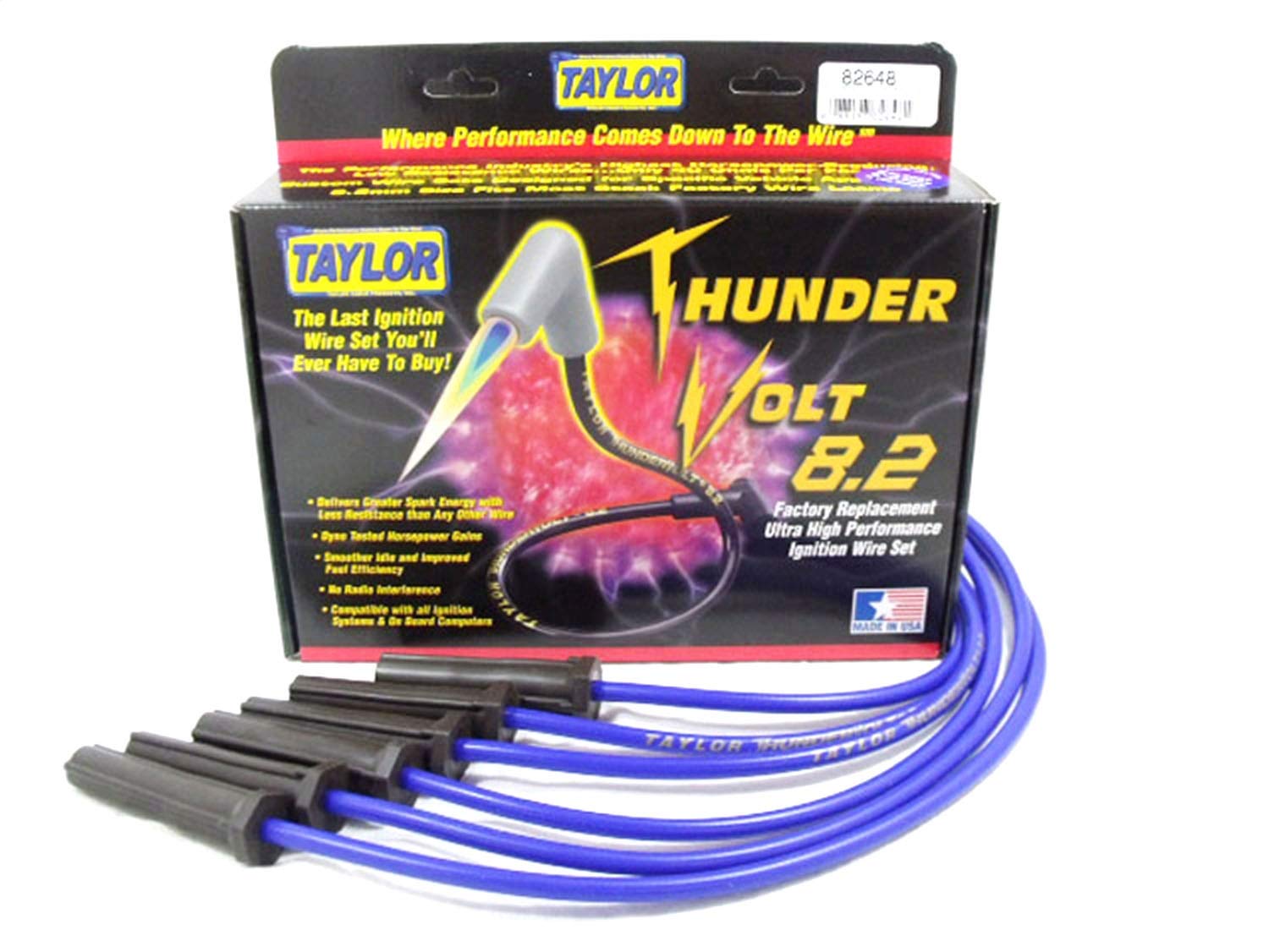 Thundervolt 8.2 Taylor Cable custom 6 cyl blue