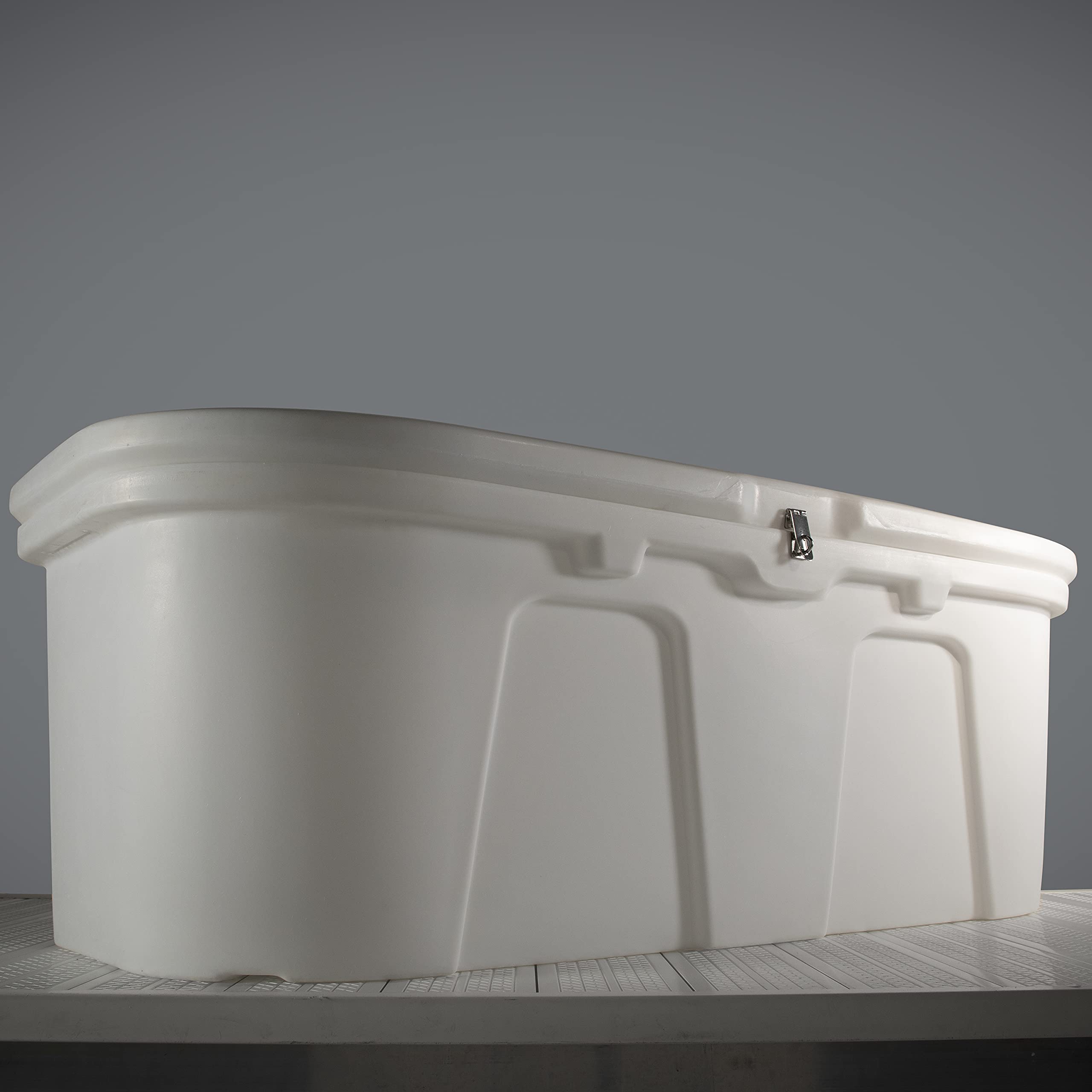 Dock & Patio Storage Box, Taylor Made Stow 'N Go Polyethylene – White (67.75" L x 27.75" W x 26" H) – Durable, UV-resistant construction, stainless steel lockable latch and hardware – 2020108529