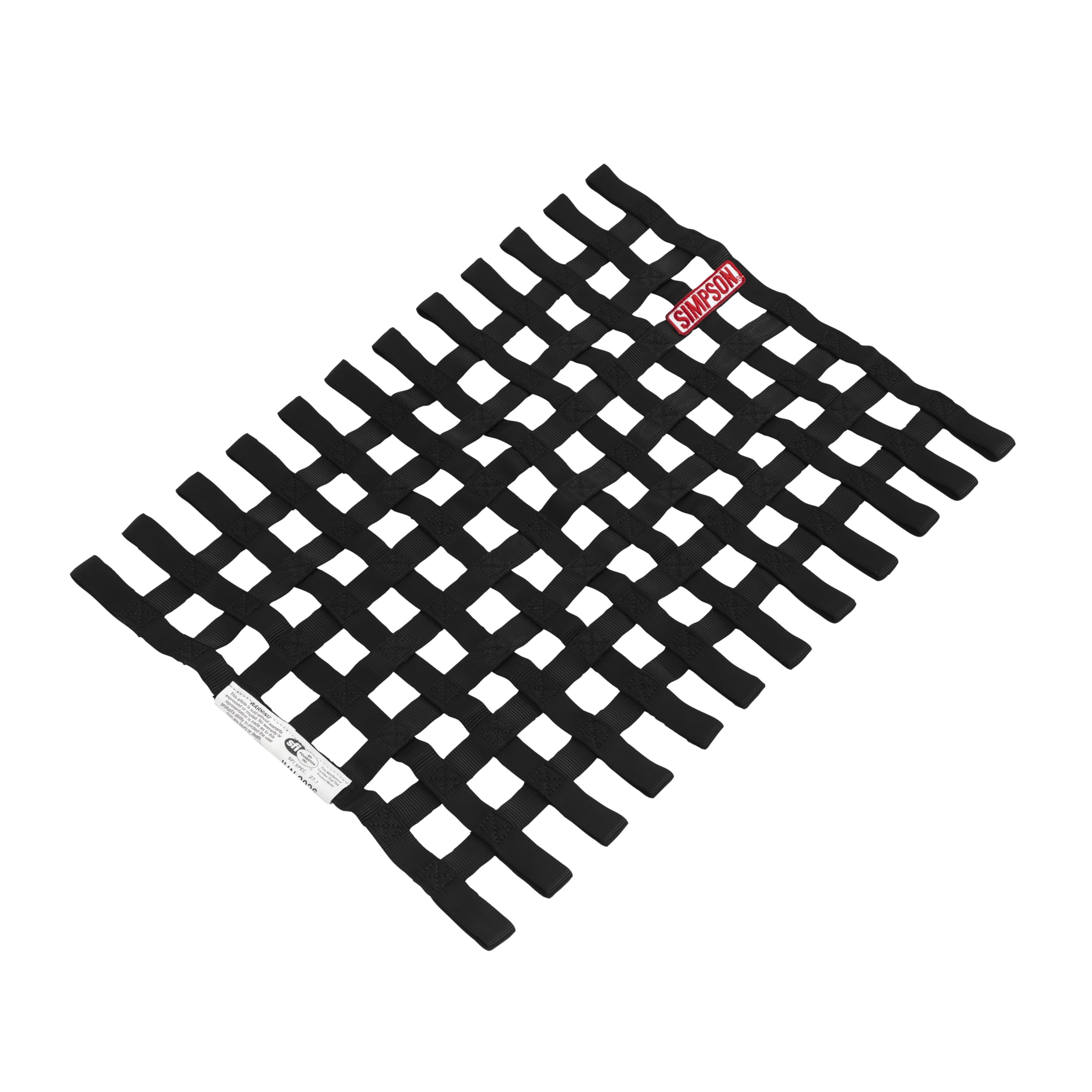 36002BK Simpson Racing Window Net - SFI 27.1-18 X 24 Rectangle - Black - Each