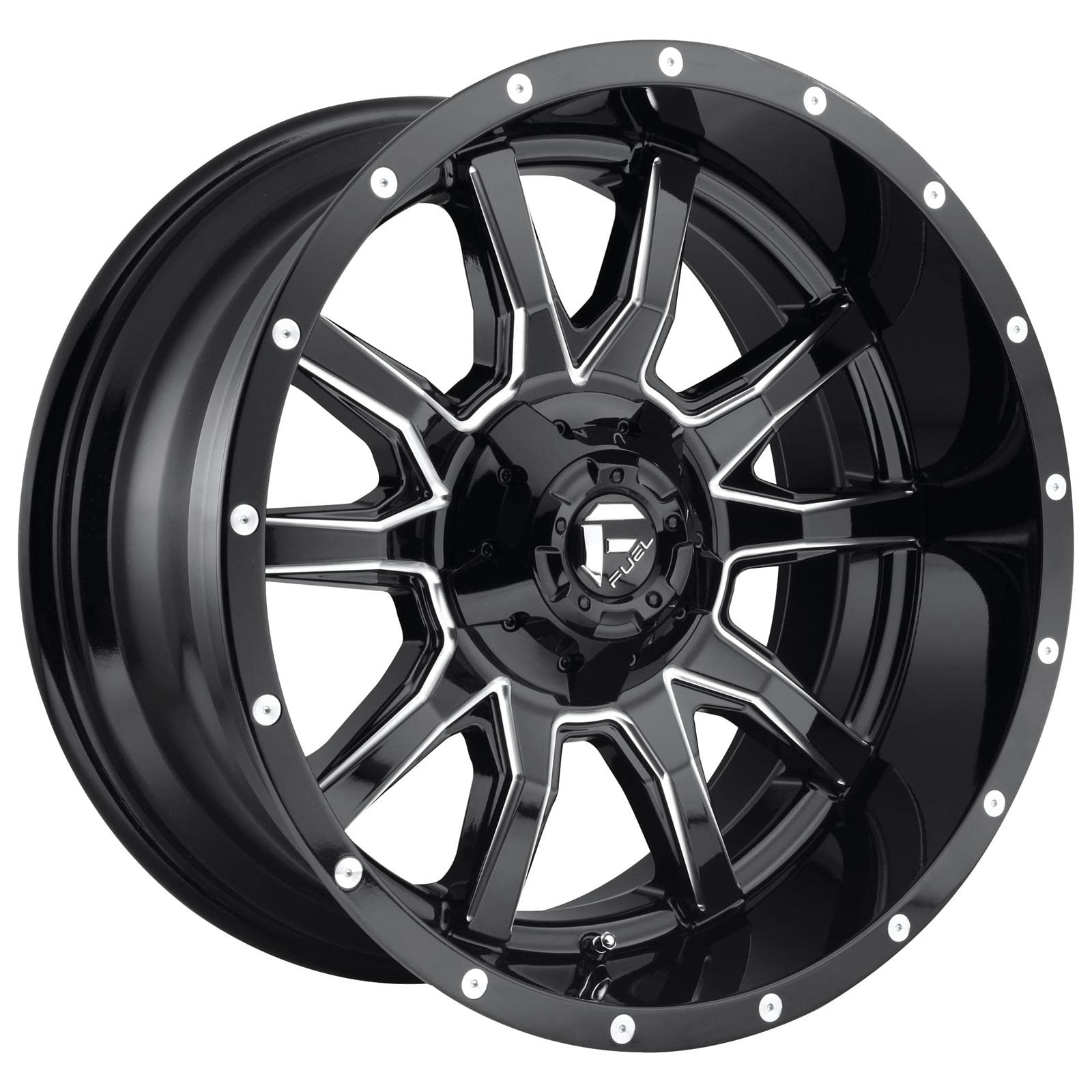 D627 FUEL Black Wheel with Painted (20 x 9. inches /6 x 135 mm, 1 mm Offset)