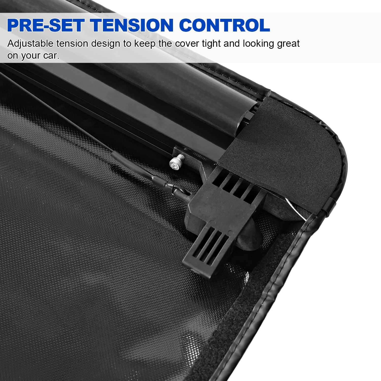 Soft Roll Up Vinyl Tonneau Cover Spec-D Tuning Compatible with 2016-2023 Toyota Tacoma 6ft 72'' Bed
