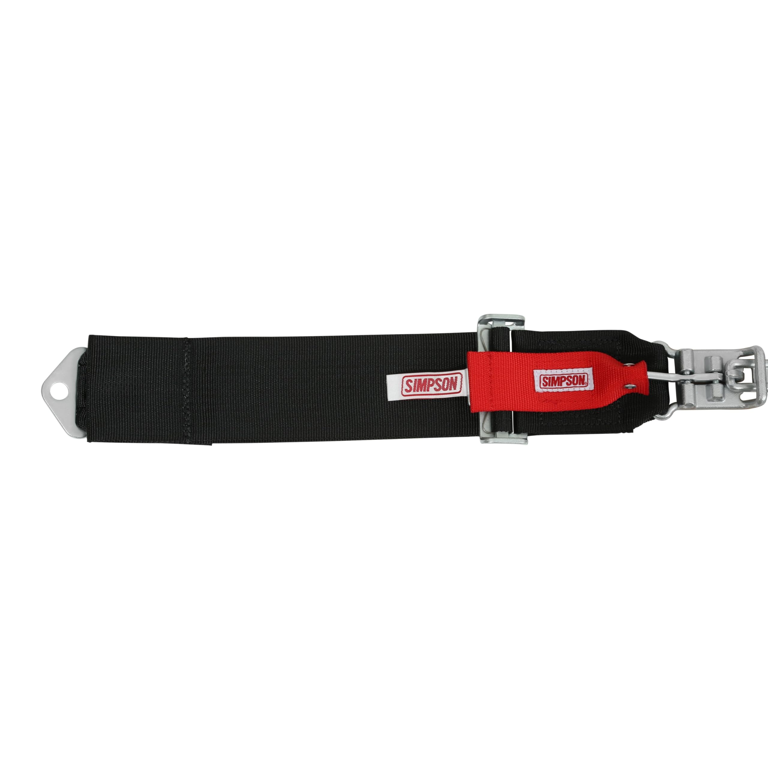 Lap Belt Simpson Racing 29024BK - SFI 16.1 - Latch & Link - 55 inch - Pull Down - Bolt-In - Black