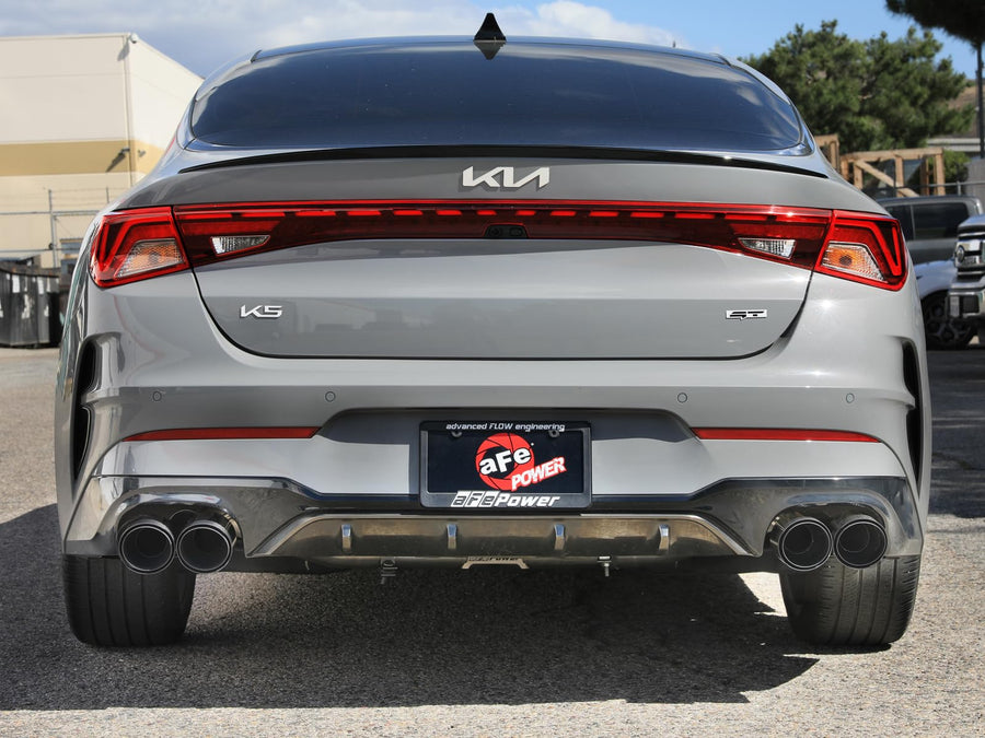 aFe Power 3 IN to 2-1/2 IN Takeda 304 Stainless Steel Axle-Back Exhaust Carbon Fiber Tip Fit Kia K5 GT 21-24 L4-2.5L (t) 49-37043-C
