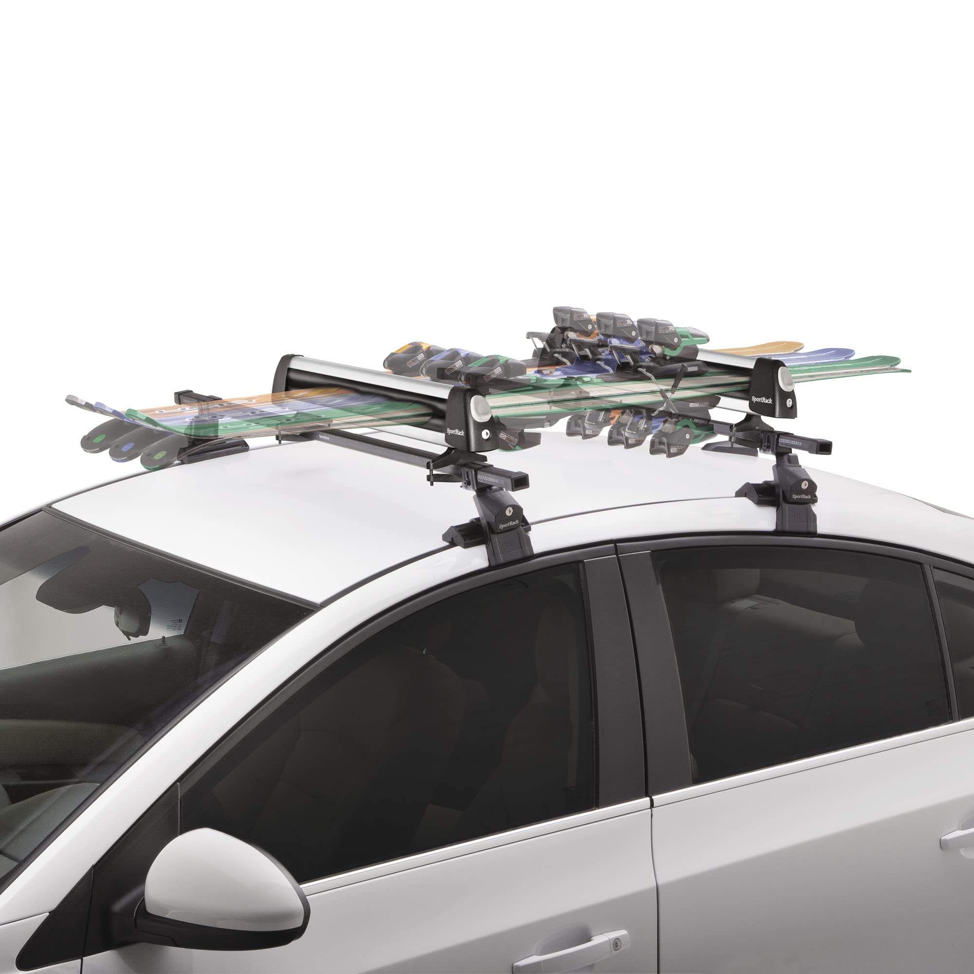 Groomer Deluxe SportRack Ski Carrier, Silver, One Size