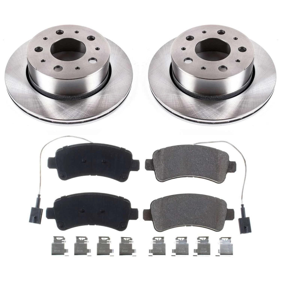 Power Stop KOE7314 Rear Replacement Brake Kit-OE Brake Rotors & Ceramic Brake Pads For Ram ProMaster 1500, Ram ProMaster 2500, Ram ProMaster 3500 [Model Specific]