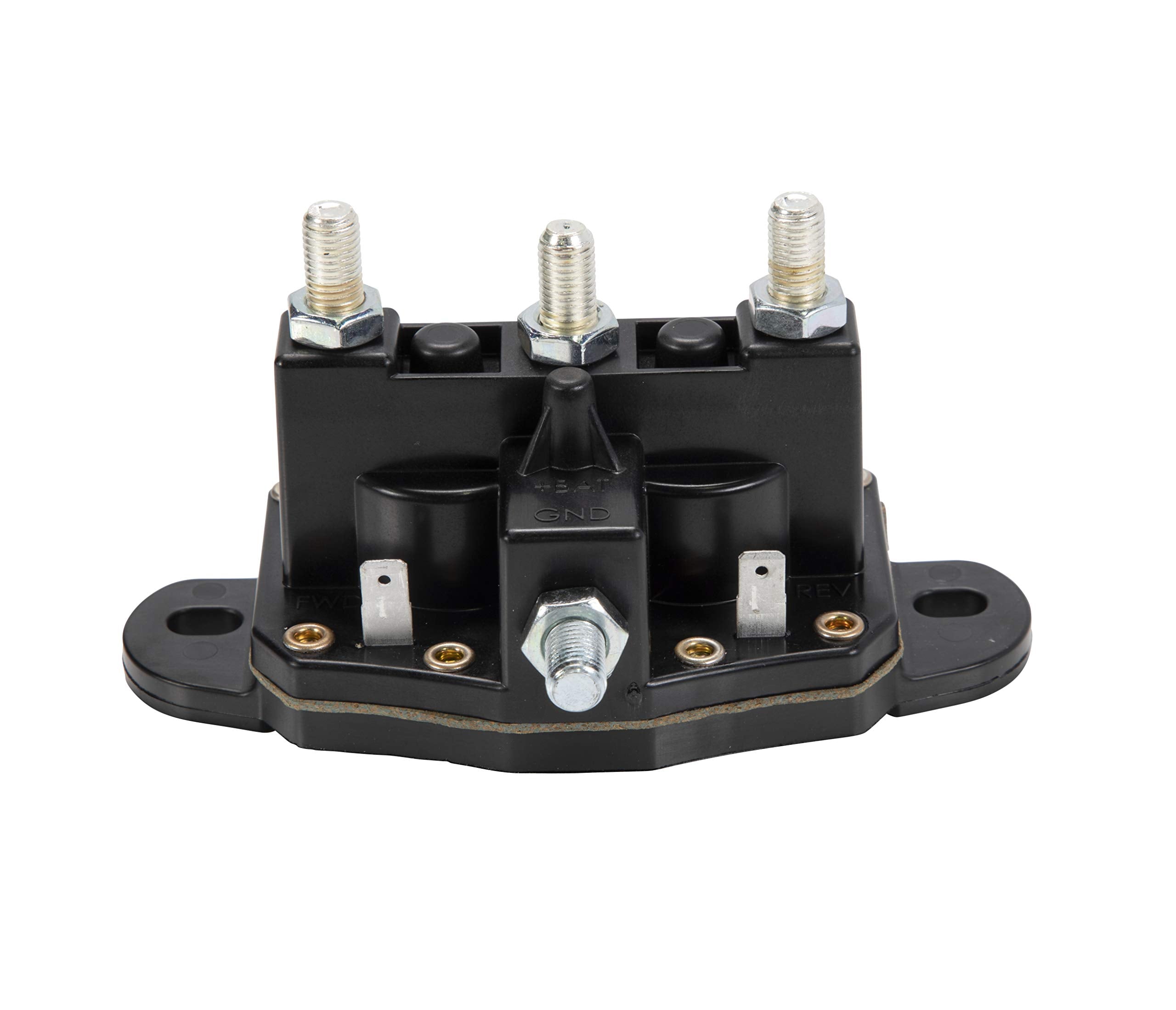 Lippert Dual-Polarity Replacement Reversing Solenoid with Silver / Bronze Alloy Posts for Hydraulic Leveling Systems and RV Slide-Outs - 118246