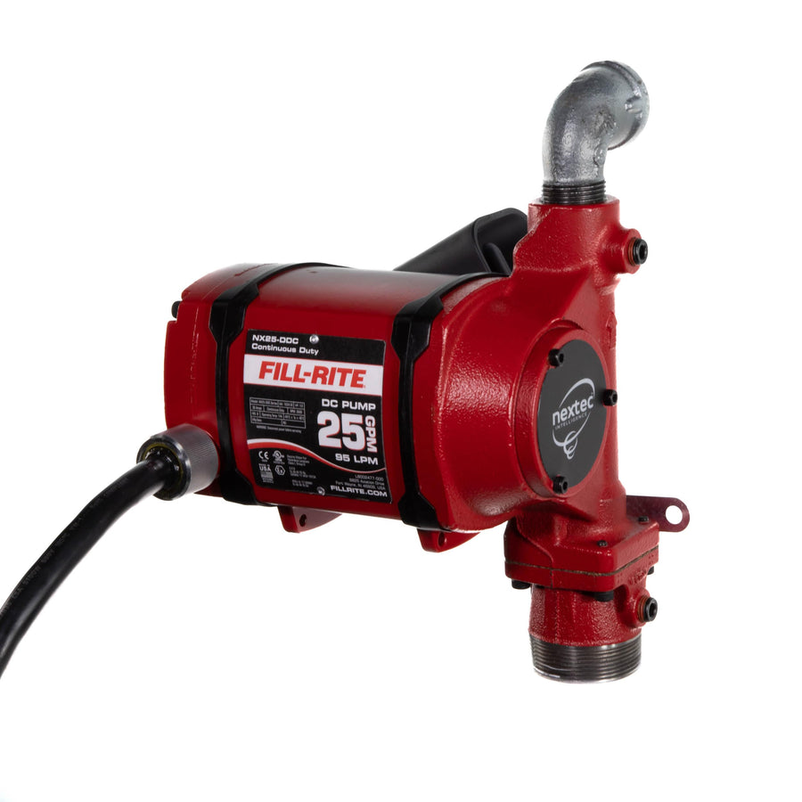 25 GPM Fuel Transfer Pump Fill-Rite 12/24V DC - Energy-Efficient Pump for non stop Operation - Pump Only - NX25-DDCNB-PX