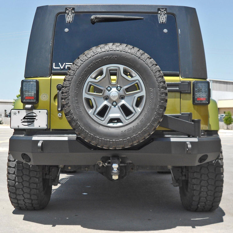 Rear Elevation HD Bumper Steelcraft 65-92500 Black Rear Elevation HD Bumper