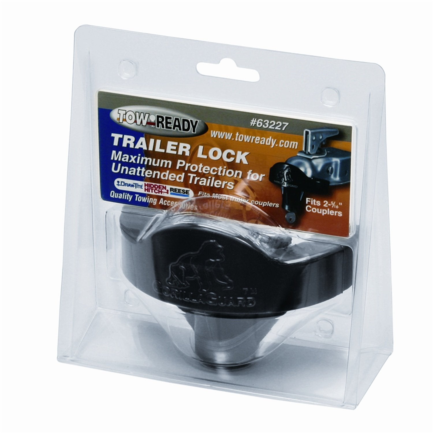 Coupler Lock Tow Ready 63227 For Most 2 5/16" Couplers