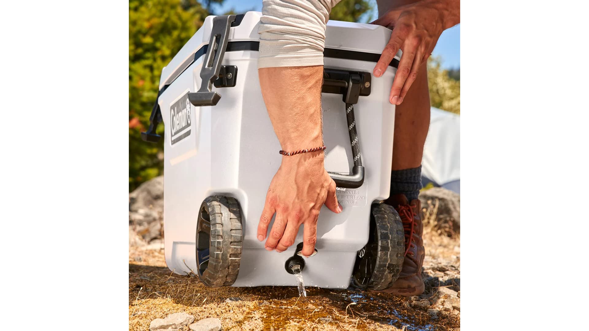 Coleman Convoy Series Ice Chest 100 Quart Cooler with Wheels