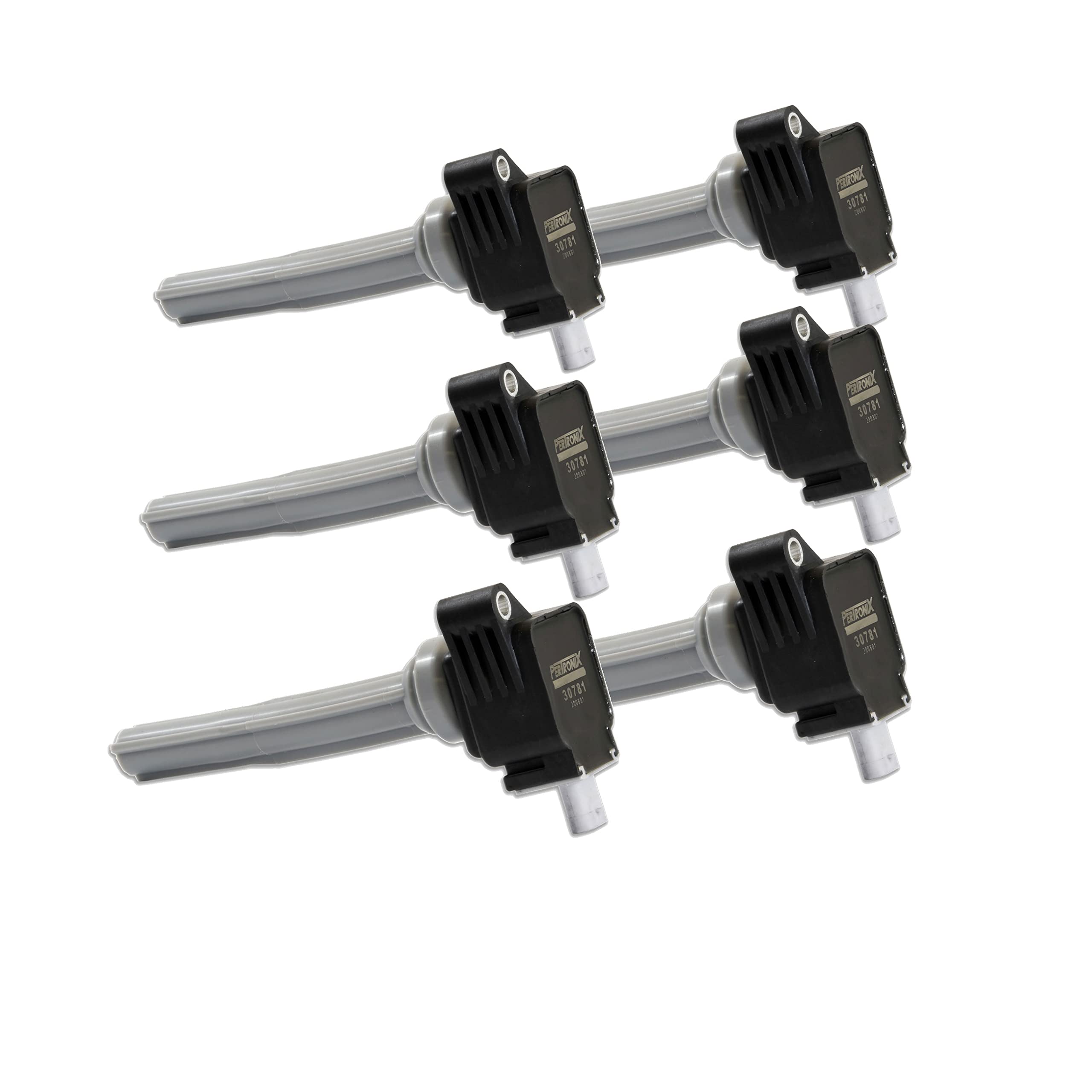 Ford V6 Ecoboost 2.7L Pertronix Flame-Thrower Coil; Set Of 6; 2016-20; Optimized Coil Design For 15 Percent More Spark Energy; Direct OEM Replacement Ford:FT4Z-12029-A, Motorcraft: DG-555