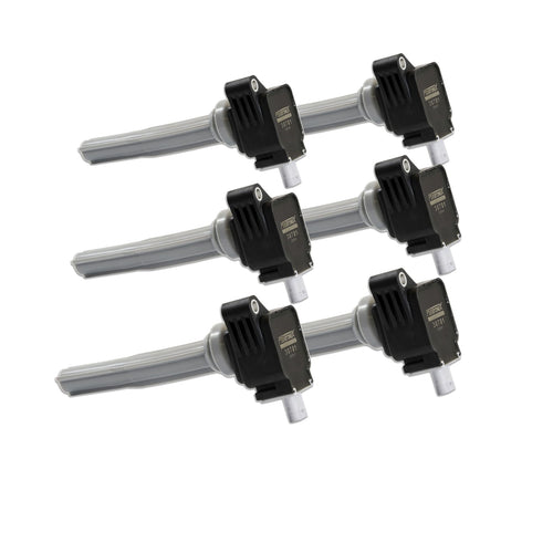 Ford V6 Ecoboost 2.7L Pertronix Flame-Thrower Coil; Set Of 6; 2016-20; Optimized Coil Design For 15 Percent More Spark Energy; Direct OEM Replacement Ford:FT4Z-12029-A, Motorcraft: DG-555