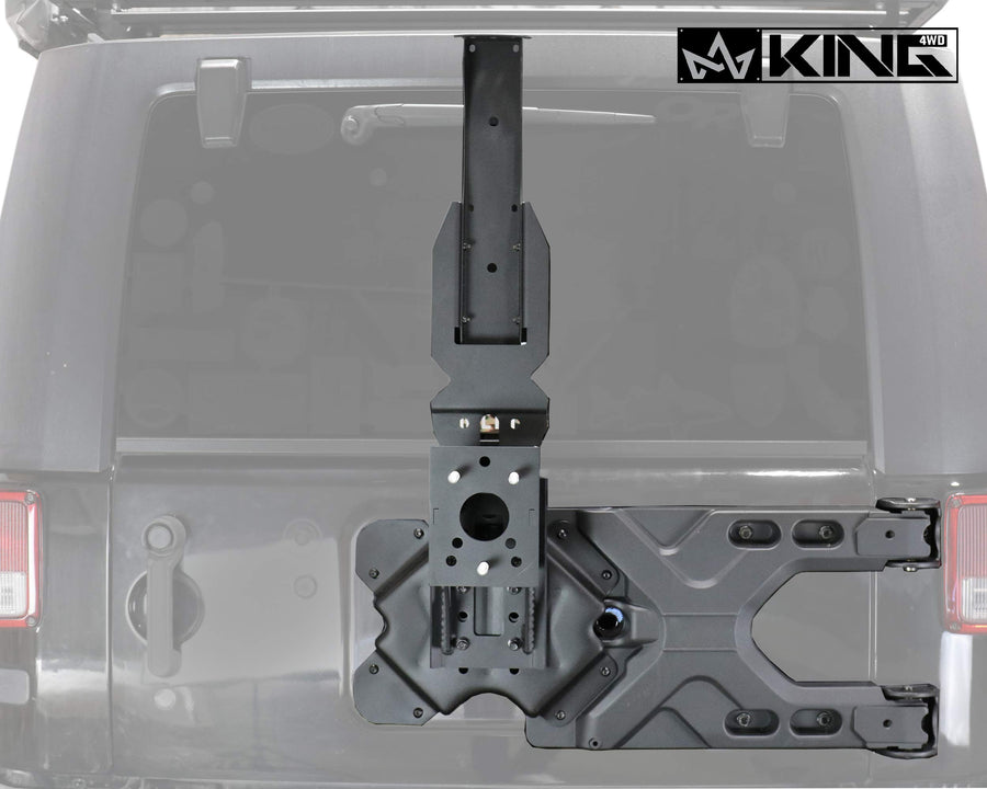 4WD King RTG Heavy Duty Tire Carrier for a JK 2007-2018 Jeep Wrangler & Wrangler Unlimited