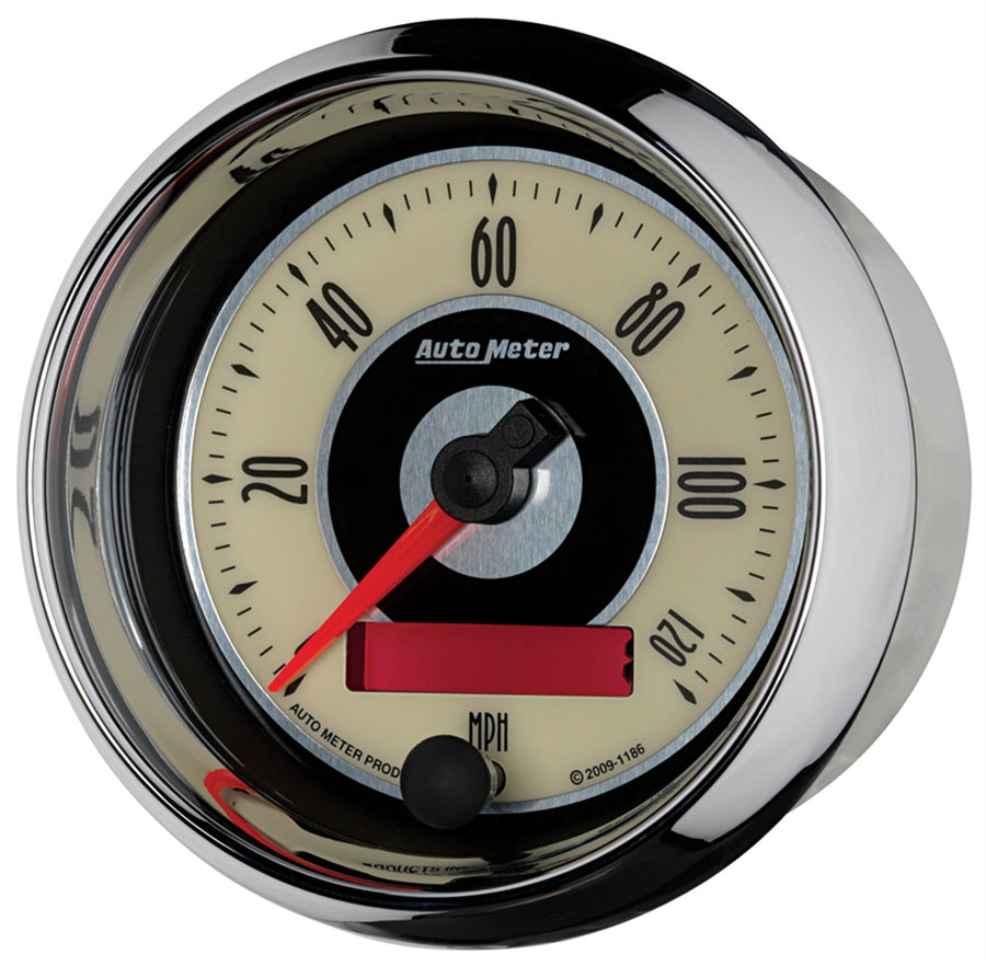 Auto Meter 1186 3-3/8" Cruiser 120 mph Programmable Speedometer Gauge