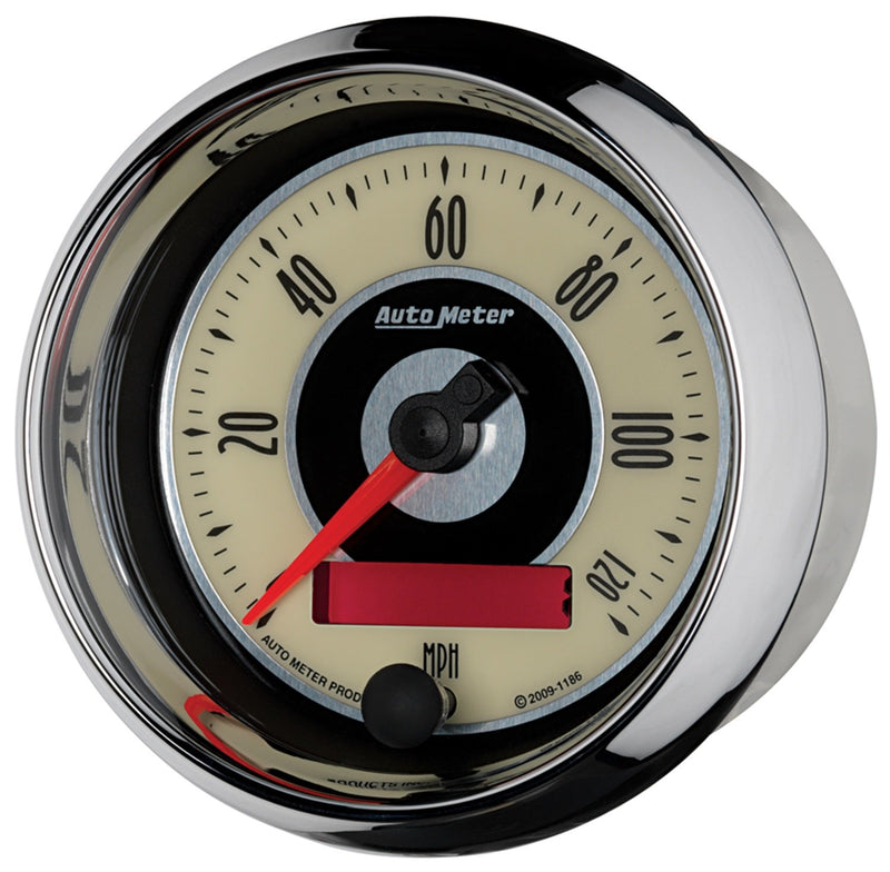 Auto Meter 1186 3-3/8" Cruiser 120 mph Programmable Speedometer Gauge