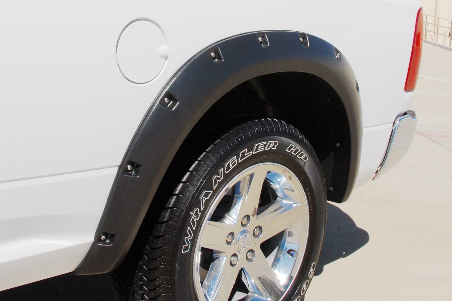 Lund Elite Series RX205SB Black Rivet Style Standard Rear Fender Flare - 2 Piece