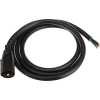 14-227 Pollak 7-Way Round Plug Blade Cable - 8' (Not Removeable 7-Way Connector)