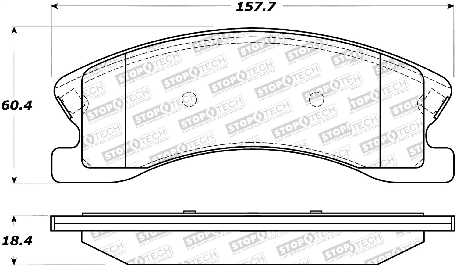 Street Select StopTech Brake Pads 305.09450